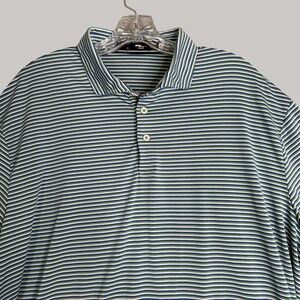 Ralph Lauren RLX Polo‎ Shirt Size XL Striped Golf Performance Preppy Athleisure